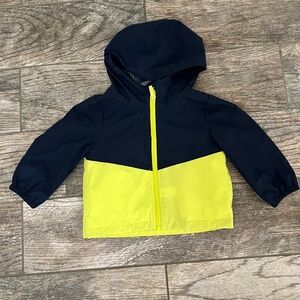 London Fog rain coat toddler baby 12 months navy green
